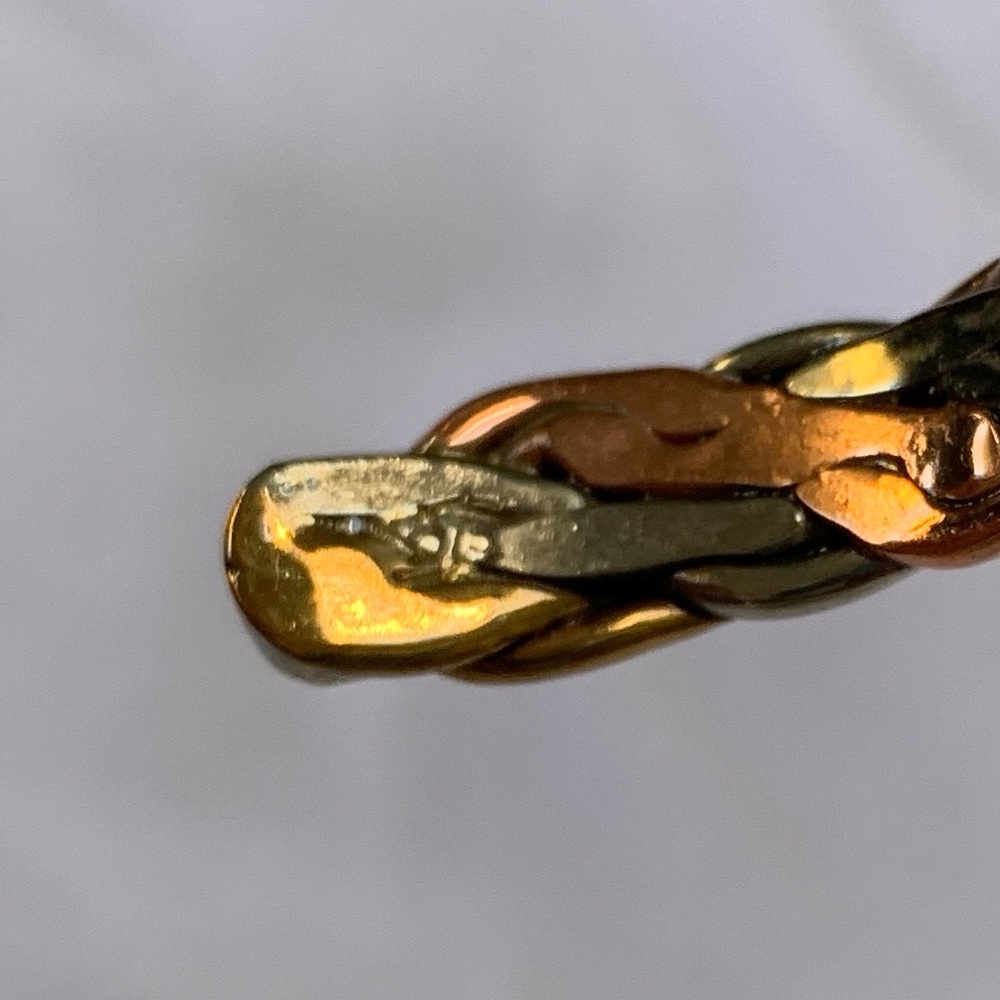 Tricolor Twisted Metals Sausalito Craftworks Bracelet Silver Copper Bronze View 3